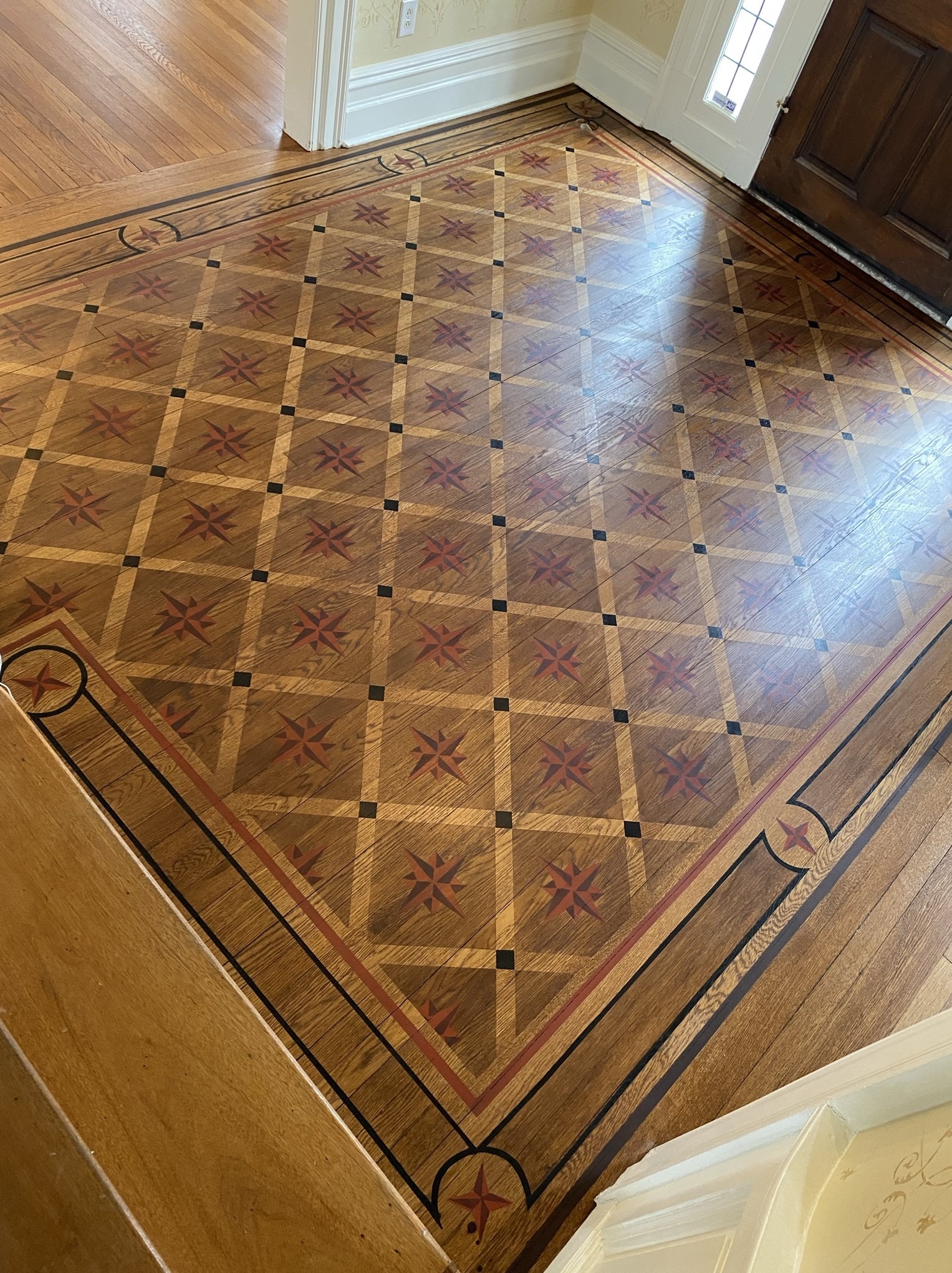 Historic Design Floor Painting